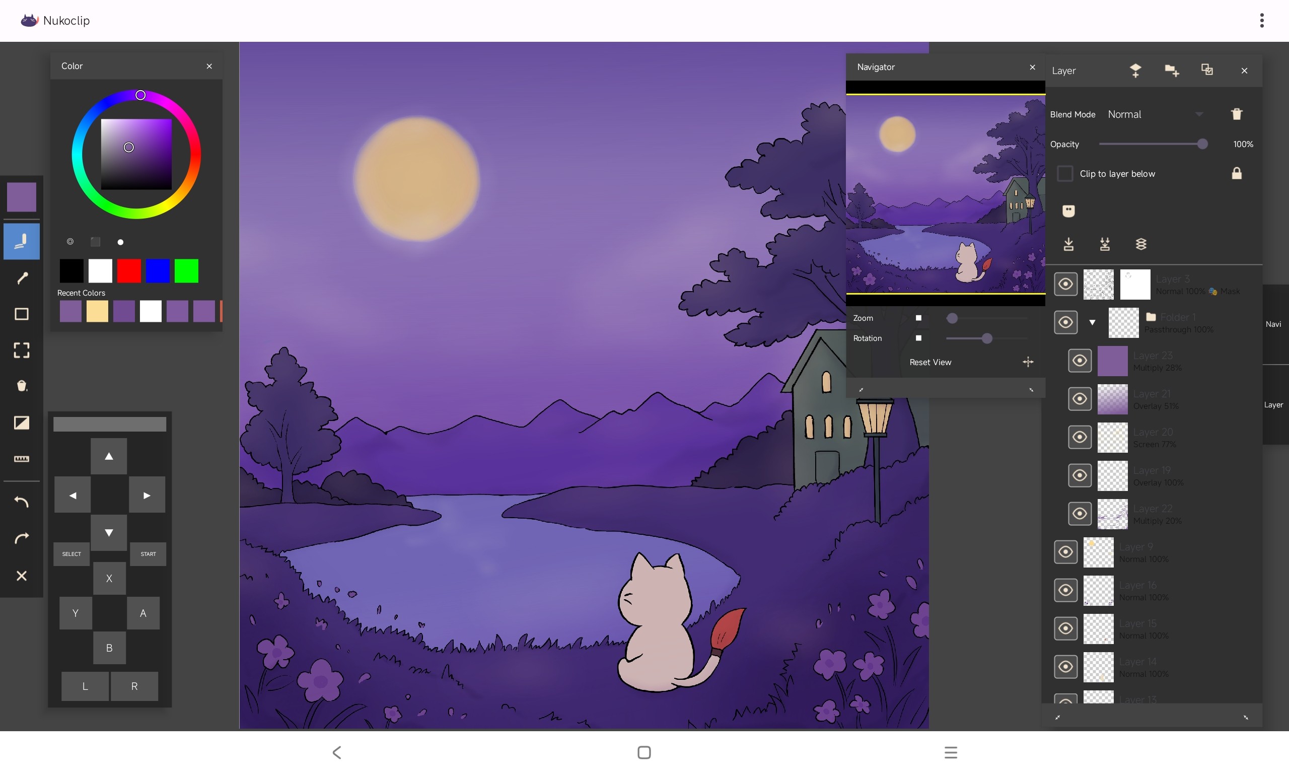 NukoClipの編集画面(ナビゲーターパネル表示)